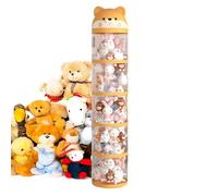 Organizador de Peluches Torre de Almacenamiento para Peluches | Tubo Portador Lindo Para Peluches, Contenedor Transparente Gran Capacidad Decoración Hogar Para Guardería Dormitorio