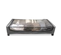 Organizador de Ropa Bajo Cama Square Nyana Home Ruedas y Tapa Transparente - Almacenamiento Plegable y Práctico para Ropa, Zapatos y Más - Diseño Compacto para Espacios Reducidos