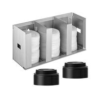 Organizador de tazas y Almacenamiento para vasos con separadores | Organizador De Tazas Para Bar De Café Para Casa Oficina Apartamento Cocina Despensa Sala De Pausa Re