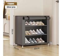 Organizador de Zapatos Multicapa, Armario para Zapatos a Prueba de Polvo, Tipo Económico para el Hogar, Organizador de Zapatos que Ahorra Espacio Light Grey6
