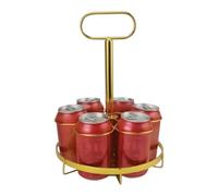 Organizador del vino, estante de almacenamiento de bebidas Golden 6 Bottle