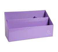 Organizador exacompta aquarel carton forrado 3 compartimentos malva