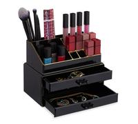 Organizador maquillaje con cajones estuche para cosméticos 19 compartimentos