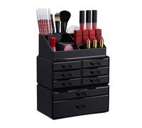 Organizador maquillaje grande estuche de cosméticos mueble para joyas 3 niveles