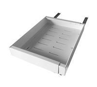 Organizador Metálico Extensible Bajo Fregadero - Estante Ajustable con Guías Deslizantes de 32 a 52 cm - Blanco o Negro - Nyana Home