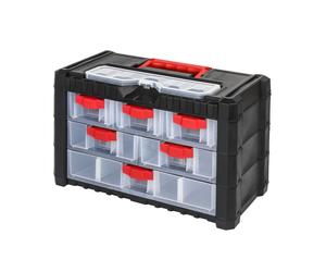 Organizador Multicase Cargo almacén de piezas de client rojo negro cajones 3 ...
