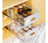 Organizador para cajones de cocina autoadhesivo con bandeja extraíble