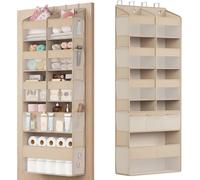 Organizador para puerta con 5 compartimentos y 9 bolsillos – Organizador colgante para puerta – Fabricado en malla de nylon