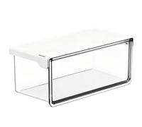 organizadora de armario extensible autoadhesiva transparente | Cajón deslizante transparente con diseño autoadhesivo extensible, organizador de maquillaje para pasta de dientes, cosméticos