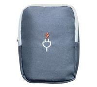 organizadora de cables de viaje, pequeña para cables, organizador de accesorios electrónicos, de transporte para cables de carga, teléfono, auriculares, banco, cables, cargador