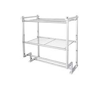 Organize It All Estante de baño Cromado de 2 Niveles con Barras de Toalla