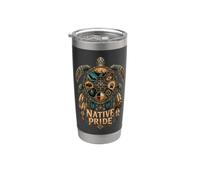 Orgullo indígena nativo americano de tortugas marinas Vaso térmico de acero inoxidable de doble pared