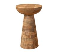 ORIGEN Home Decor Taburete madera de mango Mueble Auxiliar | Mesa auxiliar Marrón - 56x34x34cm