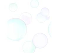 Origin Wallcoverings fotomural grandes burbujas flotantes morado lavanda lila pastel claro, verde menta pastel claro y azul celeste pastel claro 250 x 279 cm