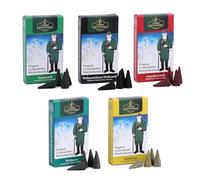 Original Crottendorfer - Conos de Incienso ERZ Mezcla de montaña - Pack de Ahorro - probier - Juego de 5 Paquetes de 24 Aroma Cono