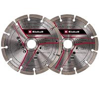 Original Einhell Set de discos de corte de diamante como accesorio de rozadora (Ø 150 mm, 2 unidades, orificios de 22,2 mm, adecuado para la rozadora TE-MA 1700 de Einhell)