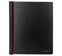 Original Falken Gloria - Carpeta coral (6 unidades, mango ergonómico, extremadamente ligera, de cartón de alta calidad con elegante mecanismo de anillas, 4 gomas de sujeción, 2 bolsillos interiores
