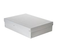 Original Falken PureBox Pro Made in Germany. 100 mm de alto, DIN A3, DIN ISO 9706, DIN ISO 16245-A. Caja de almacenamiento con tapa, sin ácidos, resistente al envejecimiento, adecuada para archivar