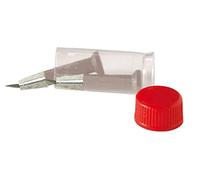 Original Fiskars Cuchillas de repuesto para Fiskars Cúter de Precisión con Cuchilla Pivotante, 2 unidades, Acero de calidad, Plata, 1003757