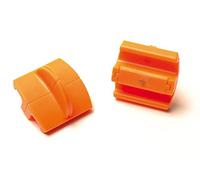 Original Fiskars Cuchillas de repuesto para máquinas de corte de papel, 2 unidades, para corte recto, High Profile TripleTrack, Naranja, 1003904