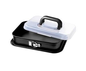 ORIGINAL KAISER Bake&Take - Molde transportable rectangular con base desmontable antiadherente 36 x 24 cm