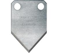 Original LÖWE Ersatzklinge 5.031 Dreiecksklinge - 1 x scharfe Klinge für Original LÖWE Industrieschere 5.504 zum exakten rechtwinkligen Ablängen von Wellrohren Gummischläuche Wasserschläuchen, metall