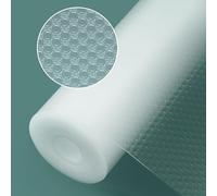 Origuuds Protector Cajones Cocina Non Adhesivo EVA Plastico Protector Antideslizante Estantes el Gabinete Impermeable, para Nevera Mueble Fregadero Estante (Transparente/50cmx600cm)