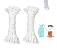 ORIMERC- Cable de mecha capilar de riego automático de 1/5 de pulgada para plantas de vacaciones, dispositivo de sistema de riego automático para macetas hidropónicas, cuerda para regar plántulas de v