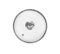 orion group Tapa de cristal con anillo de acero inoxidable | para sartén y sartén, Ø (20 cm) 14, 16, 18, 20, 22, 24, 26, 28, 30, 32 cm, Vidrio resistente al calor 200 °C, Tapa universal