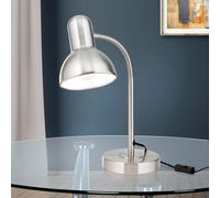 ORION Lámpara de mesa Nemo, flexible, níquel mate