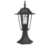 Orion91 APLIQUE ALUMINIO IP44 EXTERIOR SOBREMURO Negro 1 LUZ 43cm x 18cm BOMBILLA NO INCLUIDA ASTRID SpazioLuzio CJ.1