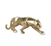 ORION91 Escultura PANTERA Gigante Fuerza Poder Color Dorado 31 x 99 x 18 cm - SpazioLuzio