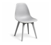 Orion91 nordik Elegant Chair Seat and Legs Gray Color 46.5x82x39 cm Dining Office Living Room teleworking Kitchen - spazioluzio - Pack x2