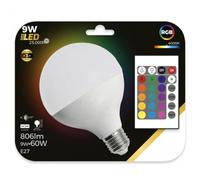 Orion91 Orion91official® - pack x 3 units, g95 e27 led bulb, 9w globe (=60w) 806lm, rgbw with remote, 25000h spotlight, lighting, wall light, lamp, bulb - spaziorion91