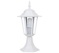 Orion91 Outdoor Wall Light 1 Bulb IP44 Aluminum 43cm x 18cm White - Ideal for Exterior Use, Not Included, with ASTRID SpazioLuzio Design, Perfect for Gardens and Patios - Unidad