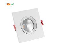 ORION91 Pack x 3 unidades Foco Empotrable Orientable LED Cuadrado Aluminio Blanco 7W 560lm 95x95mm Blanco Neutro 4000k 25000h Nine&One Premium - SpazioLuzio