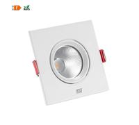 ORION91 Pack x 3 unidades Foco Empotrable Orientable LED Cuadrado Aluminio Blanco 7W 560lm 95x95mm Blanco Neutro 4000k 25000h Nine&One Premium - SpazioLuzio