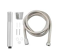Orion91 Square Shower Head Set ORION91oficial® - modern chrome finish, durable materials, includes 1.75m hose for easy installation, ensures uniform water flow for a comfortable shower experien… - Set