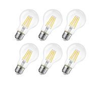 Orion91official® - pack x 6 a60 e27 led bulb, dimmable, standard filament 8w (=100w) 1050lm, spotlight, lighting, wall light, lamp, bulb warm white light 2700k - spaziorion… - Luz Blanco Cálido 2700k