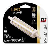 ORION91oficial® - Bombilla Lineal LED R7S Regulable 118mm 12w (=100w) 1521lm Luz Blanco Neutro 4000K 25000h, Foco, Iluminación, Aplique, Lámpara, Bombilla, - spaziOrion91