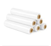 ORION91oficial® - Film Color Blanco para Embalar de 50 cm x 375 Metros de Longitud - Rollo de Film Elástico Manual para Embalaje Industrial -Embalar, Plástico Cubretodo para Mudanzas, Film Adhesivo