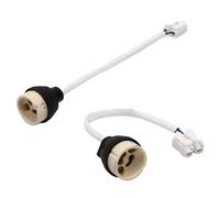 ORION91oficial® - Pack Portalámparas GU10 Cerámico con Cable - Base Conector para Bombillas LED y Halógenas - spaziOrion91