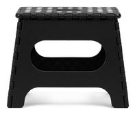 ORION91oficial® - Pack X 2 Taburetes Multiuso, Plegable 34 cm PVC, banqueta, asiento, plástico resistente para hogar - spaziOrion91 Black