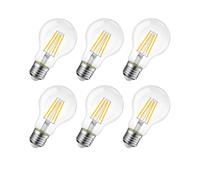 ORION91oficial® - Pack x 6 Bombilla LED A60 E27, Regulable, Estándar Filamento 8w (=100w) 1050lm, Foco, Iluminación, Aplique, Lámpara, Bombilla | 2700K - 4000K | - spaziOrion91