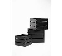 Orion91oficial -Set 3 Cajas Metálicas - Negro - Spaziorion91