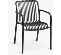ORION91oficial® - Stackable Garden Chair in Anthracite Black, Made of UV-Protected Polypropylene, Measures 81cm Height and Supports up to 110kg, Perfect for Outdoor Use and Compact Storage. - Pack x2