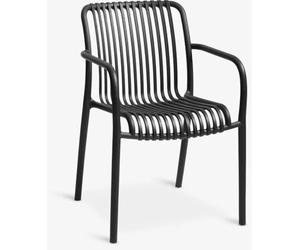 ORION91oficial® - Stackable Garden Chair in Anthracite Black, Made of UV-Protected Polypropylene, Measures 81cm Height and Supports up to 110kg, Perfect for Outdoor Use and Compact Storage. - Pack x2
