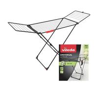 ORION91oficial® - Vileda® Tendedero Black Edition | Ultimate con patas en X | Fácil de usar | Rápido de montar | 18m para secar | Soporte calcetines | Fácil de transportar gracias a sus ruedas -