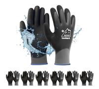 OriStout Guantes de Trabajo Hombre Mujer Touch Screen Guantes Impermeables Guantes Térmicos Invernales Guantes De Jardín Frío