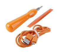 Orivin 1 juego de destornillador Torx y cable de carga rápida para timbre de puerta Ring Doorbell para kit de acceso a batería 1/2/3/Pro/Elite